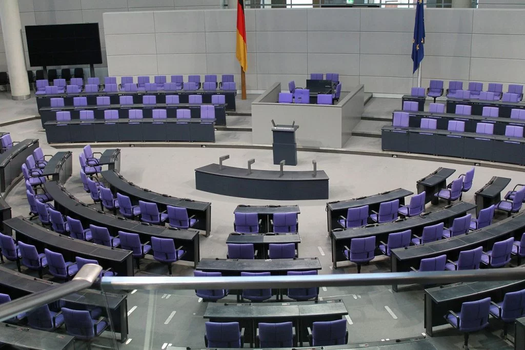 Plenarsaal im Bundestag