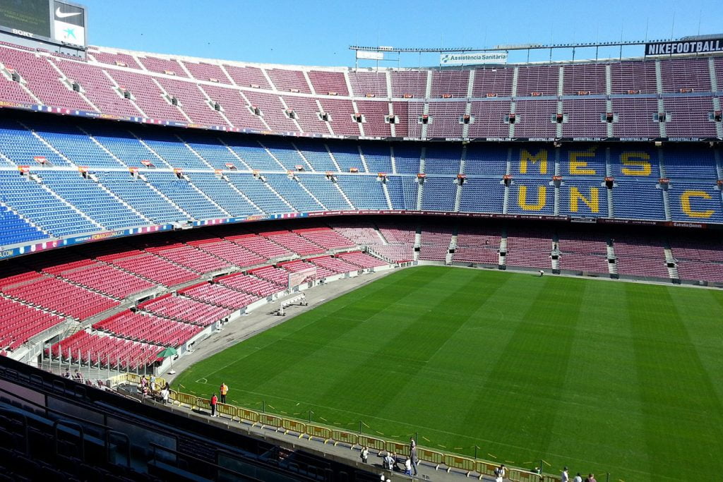 Camp Nou Fußballstadion in Barcelona