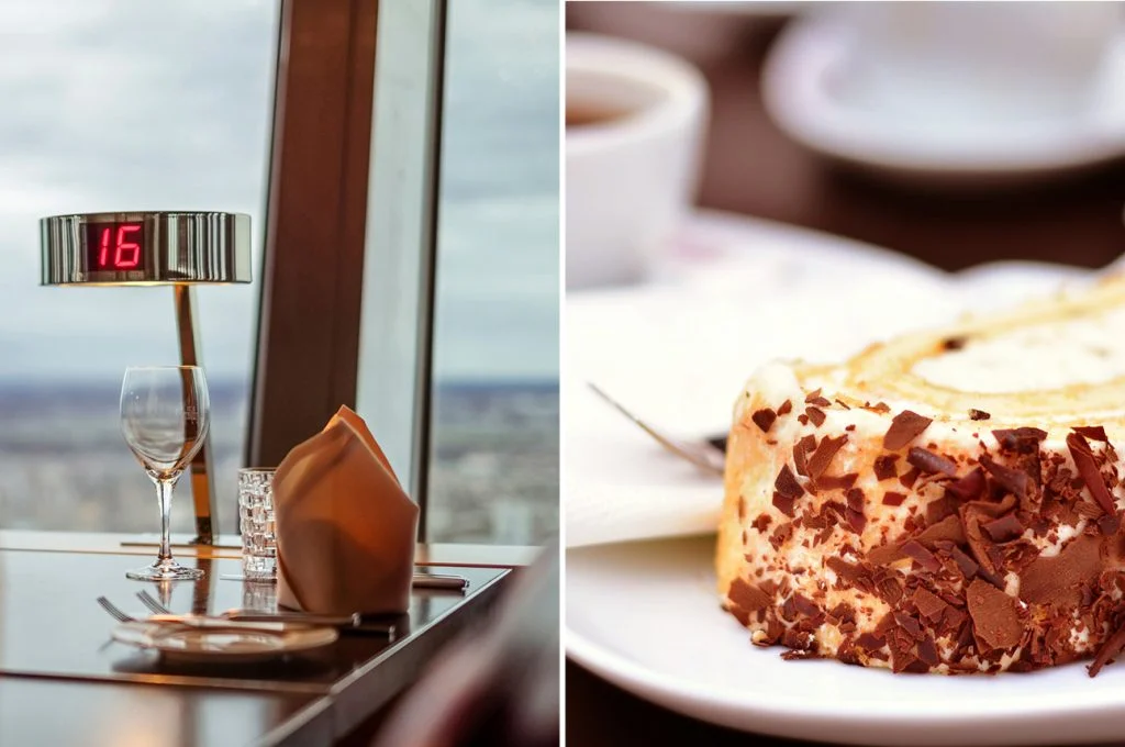 Kaffe und Kuchen im Berliner Fernsehturm